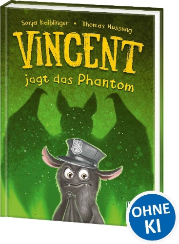 Buchcover und Innenansicht für das Buch: Vincent jagt das Phantom (Band 5)