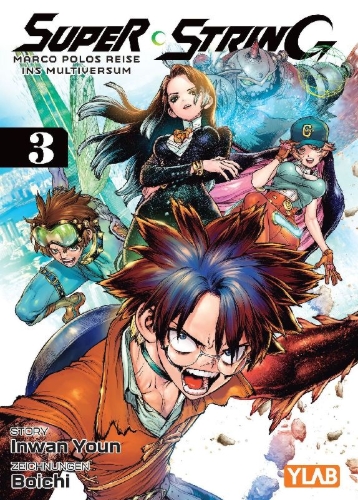 Buchcover und Innenansicht für das Buch: Super String: Marco Polos Reise ins Multiversum 03