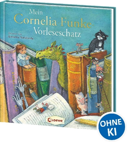 Buchcover und Innenansicht für das Buch: Mein Cornelia-Funke-Vorleseschatz