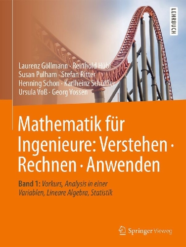 Buchcover und Innenansicht für das Buch: Mathematik für Ingenieure: Verstehen - Rechnen - Anwenden
