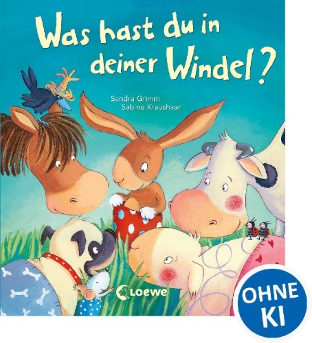 Buchcover und Innenansicht für das Buch: Was hast du in deiner Windel?