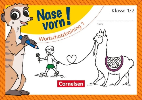 Buchcover und Innenansicht für das Buch: Nase vorn! Deutsch 1./2. Schuljahr - Übungsheft: Wortschatztraining 1