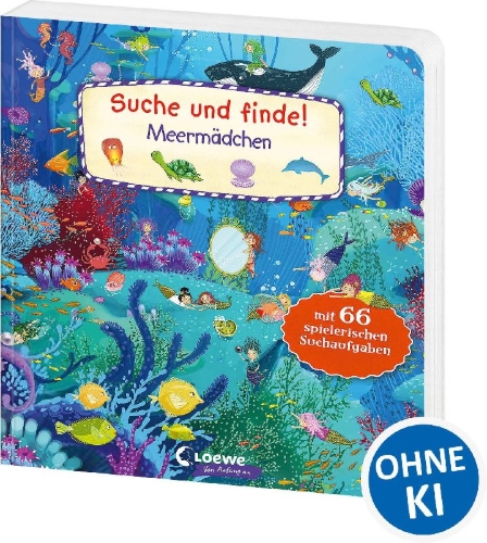 Buchcover und Innenansicht für das Buch: Suche und finde! - Meermädchen