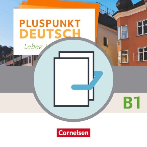 Buchcover und Innenansicht für das Buch: Pluspunkt Deutsch - Leben in Österreich B1 - Kursbuch mit Online Video und Arbeitsbuch