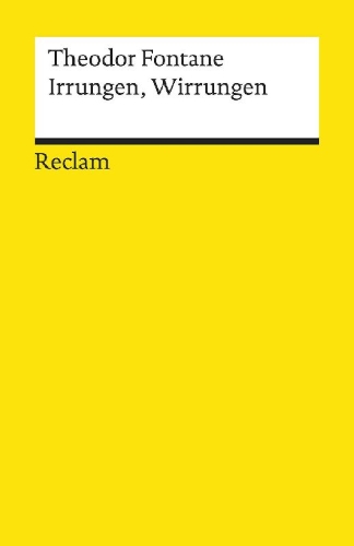 Buchcover und Innenansicht für das Buch: Irrungen, Wirrungen