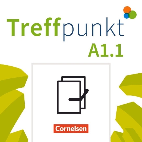 Buchcover und Innenansicht für das Buch: Treffpunkt. Deutsch als Zweitsprache in Alltag & Beruf A1. Teilband 01 - Kursbuch und Übungsbuch