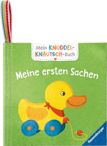 Buchcover und Innenansicht für das Buch: Mein Knuddel-Knautsch-Buch - Meine ersten Sachen