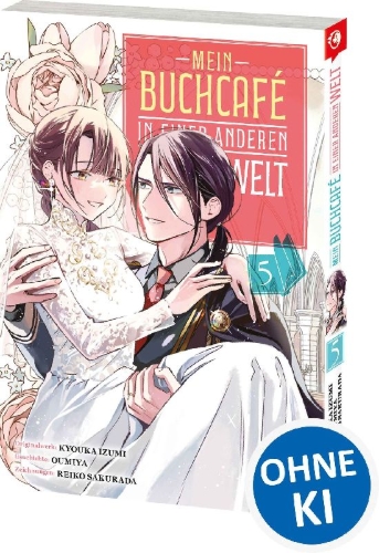 Buchcover und Innenansicht für das Buch: ISEKAI NI KYUSEISHU TOSHITE YOBAREMASHITAGA, ARASA NIWA MURI NANODE, HISSORI BOOKCAFE HAJIMEMASHITA.