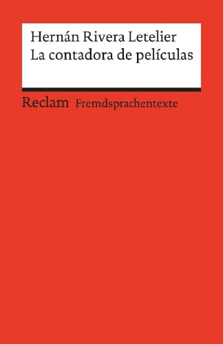 Buchcover und Innenansicht für das Buch: La contadora de películas