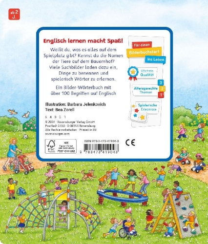 Buchcover und Innenansicht für das Buch: Sachen suchen - Englisch lernen