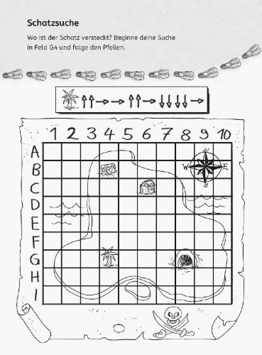 Buchcover und Innenansicht für das Buch: Ravensburger Mein kunterbunter Ferien-Rätselblock - Rätselspaß im Urlaub, auf Reisen oder Zuhause - Ferien Unterhaltung für Kinder von 7 bis 9 Jahren
