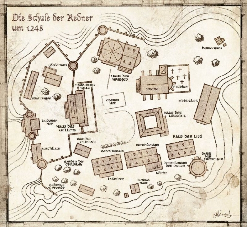 Buchcover und Innenansicht für das Buch: Die Schule der Redner