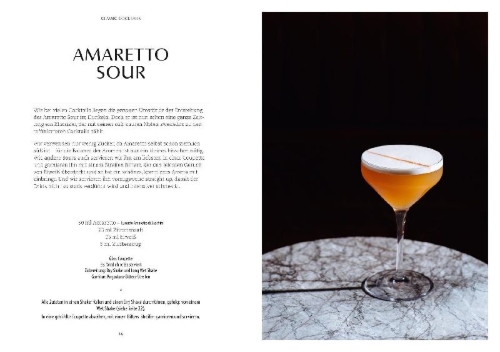 Buchcover und Innenansicht für das Buch: Classic Cocktails