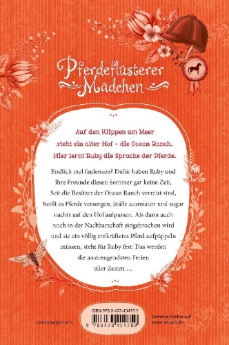 Buchcover und Innenansicht für das Buch: Pferdeflüsterer-Mädchen, Band 6 - Schlaflose Ferien