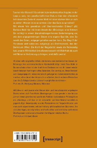 Buchcover und Innenansicht für das Buch: Moral Bricolage - über das Gute sprechen