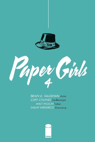 Buchcover und Innenansicht für das Buch: Paper Girls 4
