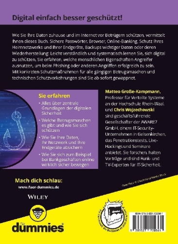 Buchcover und Innenansicht für das Buch: Meine digitale Sicherheit für Dummies