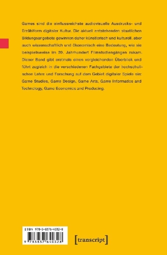 Buchcover und Innenansicht für das Buch: Games studieren - was, wie, wo?