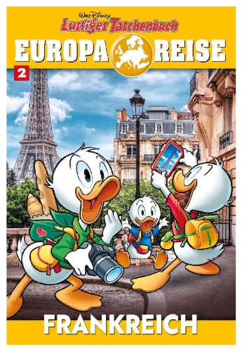 Buchcover und Innenansicht für das Buch: Lustiges Taschenbuch Europareise 02