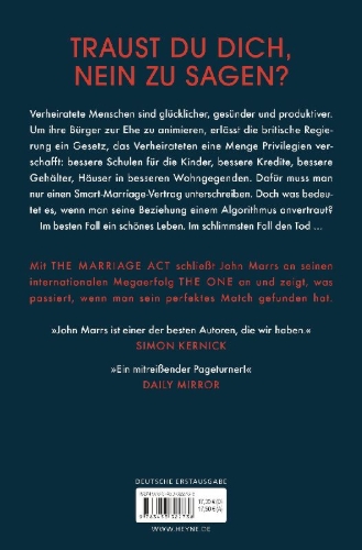 Buchcover und Innenansicht für das Buch: The Marriage Act