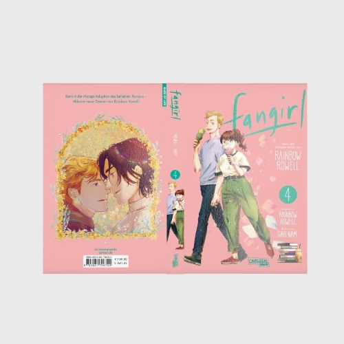 Buchcover und Innenansicht für das Buch: Fangirl: The Manga
