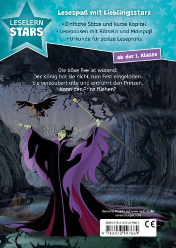 Buchcover und Innenansicht für das Buch: Leselernstars: Disney Villains - Die böse Fee