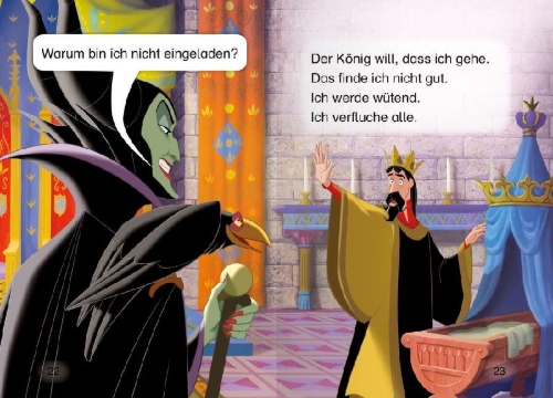 Buchcover und Innenansicht für das Buch: Leselernstars: Disney Villains - Die böse Fee