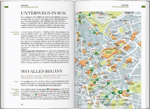 Buchcover und Innenansicht für das Buch: Baedeker Reiseführer Rom