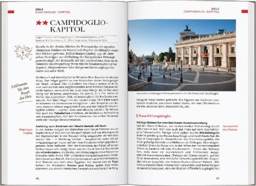 Buchcover und Innenansicht für das Buch: Baedeker Reiseführer Rom