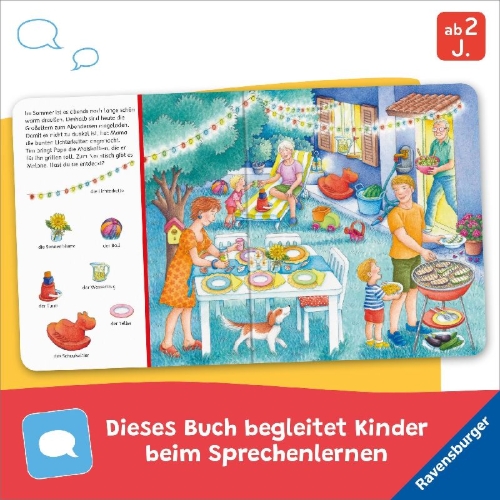 Buchcover und Innenansicht für das Buch: Sachen suchen: Im Sommer