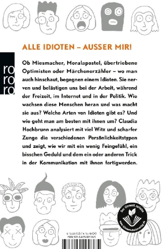 Buchcover und Innenansicht für das Buch: Ein Idiot kommt selten allein