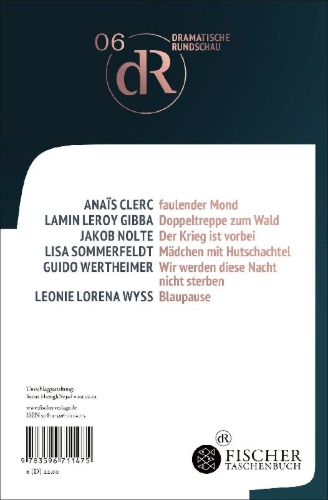 Buchcover und Innenansicht für das Buch: Dramatische Rundschau 06