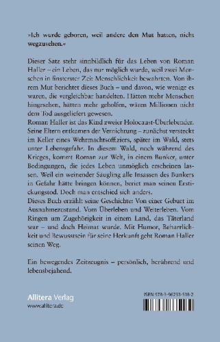 Buchcover und Innenansicht für das Buch: Vom Überleben ins Leben