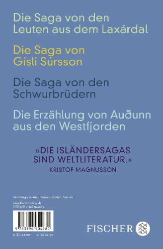 Buchcover und Innenansicht für das Buch: Íslendingasögur
