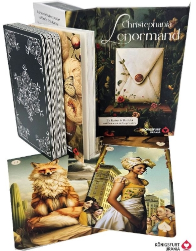 Buchcover und Innenansicht für das Buch: Christephania Lenormand - 36 Karten & Booklet