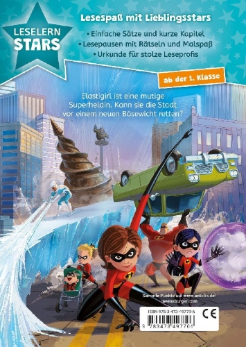 Buchcover und Innenansicht für das Buch: Leselernstars: Disney / Pixar - Die Unglaublichen 2
