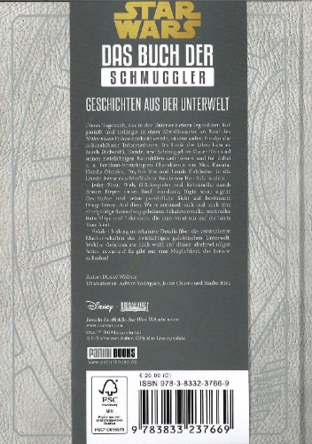 Buchcover und Innenansicht für das Buch: Star Wars Smuggler's Guide: Tales from the Underworld