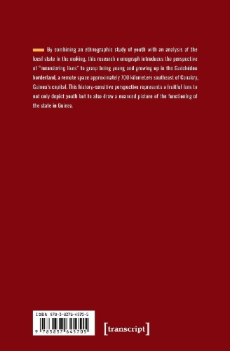 Buchcover und Innenansicht für das Buch: Youth and the State in Guinea: Meandering Lives