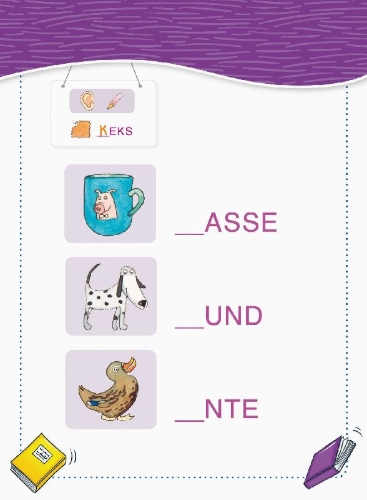 Buchcover und Innenansicht für das Buch: Mein Block zum Schulanfang: Erstes Lesen