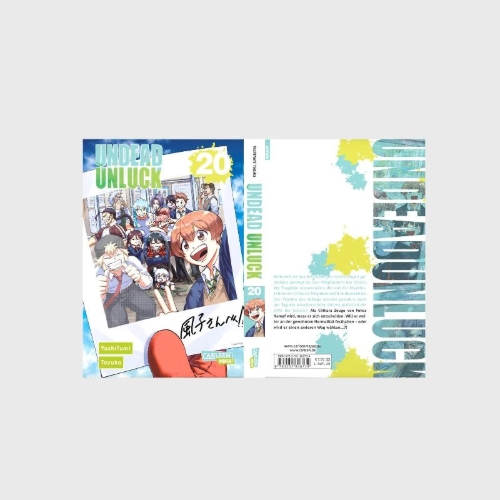 Buchcover und Innenansicht für das Buch: Undead Unluck