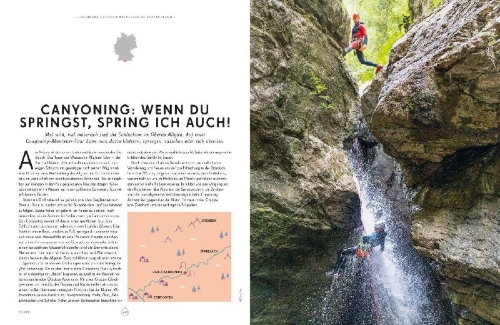 Buchcover und Innenansicht für das Buch: LONELY PLANET Bildband Legendäre Outdoorabenteuer in Deutschland