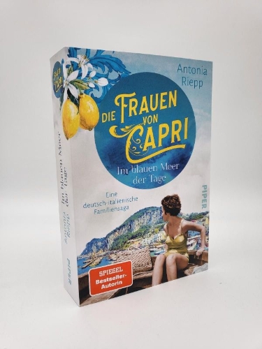 Buchcover und Innenansicht für das Buch: Die Frauen von Capri - Im blauen Meer der Tage