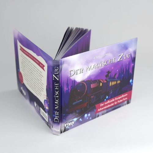 Buchcover und Innenansicht für das Buch: Der magische Zug
