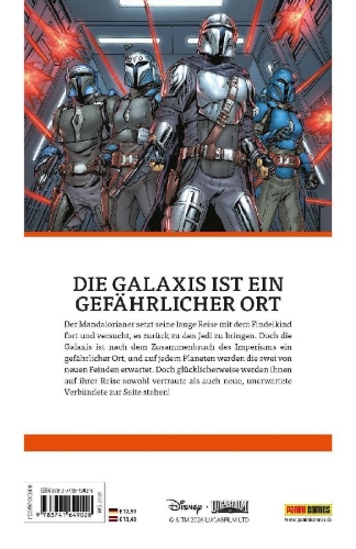 Buchcover und Innenansicht für das Buch: Star Wars: The Mandalorian #1-#4 (2023)