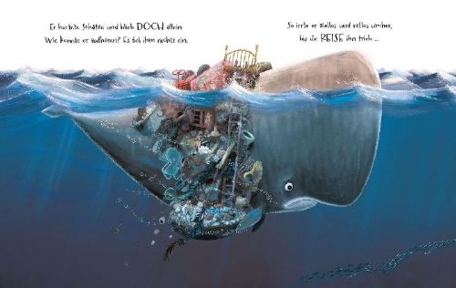 Buchcover und Innenansicht für das Buch: The Whale Who Wanted More