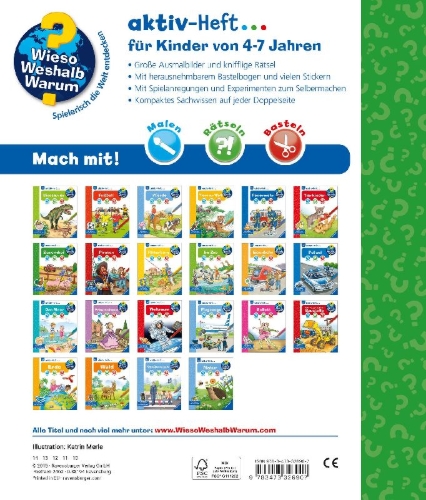 Buchcover und Innenansicht für das Buch: Wieso? Weshalb? Warum? aktiv-Heft: Bauernhof