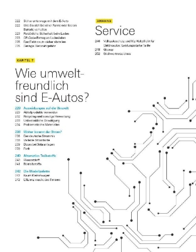 Buchcover und Innenansicht für das Buch: Umstieg aufs Elektroauto
