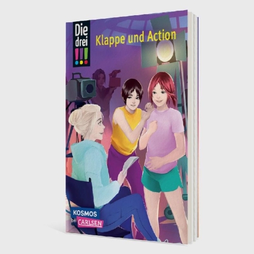 Buchcover und Innenansicht für das Buch: Die drei !!!: Klappe und Action