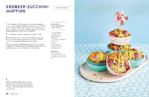 Buchcover und Innenansicht für das Buch: Zuckerfrei für Babys und Kleinkinder
