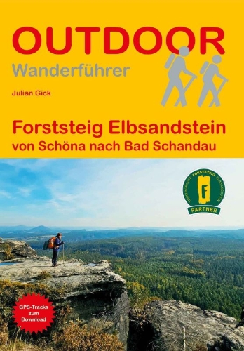Buchcover und Innenansicht für das Buch: Forststeig Elbsandstein